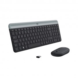 Teclado e Mouse Sem Fio Logitech MK470 Multimdia Preto - 920-009268