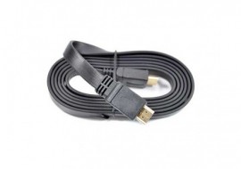 CABO HDMI P/ HDMI 5M FLAT V1.4 BLISTER PRETO WSPHD-H1.4V023-5M