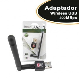 Adaptador Wireless USB 300 Mbps 7dBi