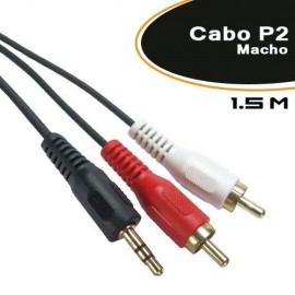 Cabo P2 Macho P/2 Rca Macho 1.5mts - Empire