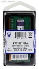 MEMORIA NOTEBOOK DDR3 1600 4GB KINGSTON KVR16S11S8/4