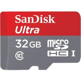 CARTAO DE MEMORIA 32GB MICRO SD ULTRA C/ ADAPT 80MB/S SANDISK SDSQUNC-032G-GN6MA