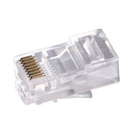 CONECTOR RJ -45 UTP CAT6 8P8C MYMAX (Pacote com 100 unidades) MGPL-RJ45-CAT6