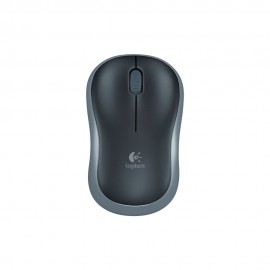 Mouse Sem Fio Logitech M185 Preto e Cinza - 910-002225