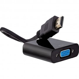 Conversor HDMI Para VGA com Audio  1080p - HDMI2VGA