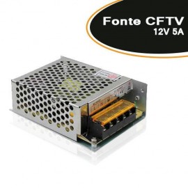 Fonte para CFTV / FITA LED / ELETRONICA 12V 5A - Empire