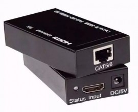 Extensor Hdmi via Cabo de Rede CAT5/CAT6 ate 60Mts