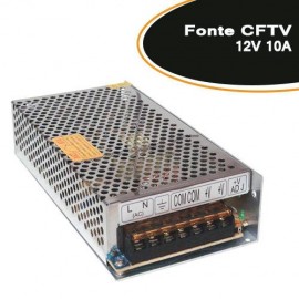 Fonte para CFTV / FITA LED / ELETRONICA 12V 10A - Empire