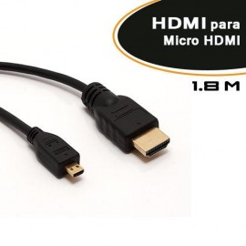 Cabo HDMI 1.4 Tv 3D M X Micro HDMI 1.8mts Blister- Empire