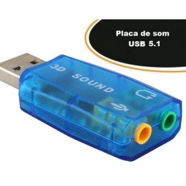 Placa de Som USB 5.1 - Empire